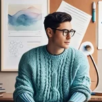 Home 6 창의적인 직업 선택 방법 - **Prompt:** A young, gender-neutral adult in their late 20s, with a radiant and thoughtful expressio...