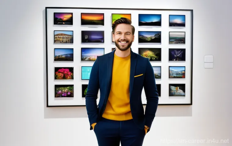 창의적인 직업 선택 방법 - **Prompt:** A focused and competent software engineer or digital artist, appearing gender-neutral an... 창의적인 직업 선택 방법 - **Prompt:** A focused and competent software engineer or digital artist, appearing gender-neutral an...